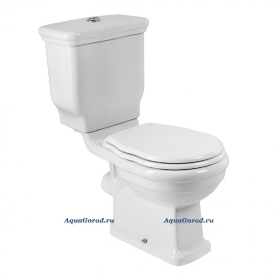 Унитаз-компакт BelBagno Boheme безободковый с горизонтальным выпуском BB115CPR/BB115T