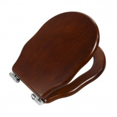 Крышка-сиденье BelBagno Boheme с металлическими креплениями Soft close микролифт орех/хром BB115SCW-CRM