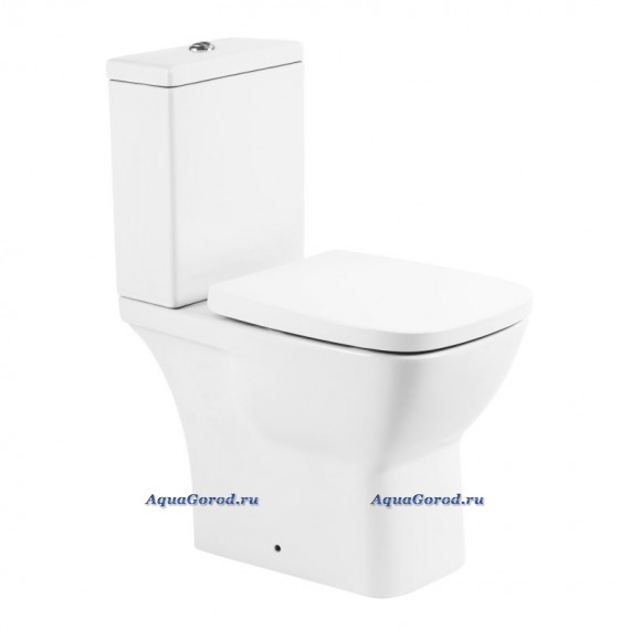 Унитаз-компакт BelBagno Lago безободковый с горизонтальным выпуском BB128CP/BB128T