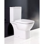 Унитаз-компакт BelBagno Lago безободковый с горизонтальным выпуском BB128CP/BB128T