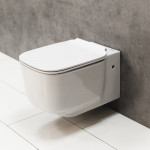 Унитаз подвесной BelBagno Vaso безободковый с горизонтальным выпуском BB127CH