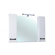 Зеркало-шкаф Bellezza Абрис 120 см белый