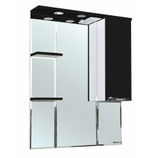 Зеркало-шкаф Bellezza Альфа 75 см левый или правый черный