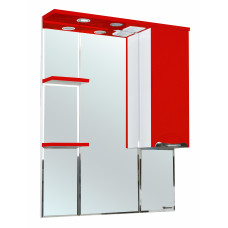 Зеркало-шкаф Bellezza Альфа 75 см левый или правый красный