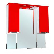 Зеркало-шкаф Bellezza Альфа 90 см красный