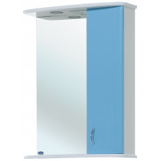 Зеркало-шкаф Bellezza Астра 50 см левый или правый голубой