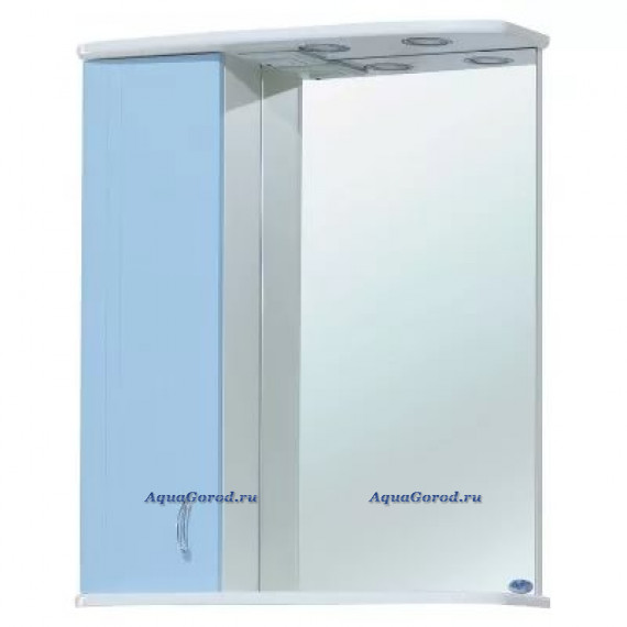 Зеркало-шкаф Bellezza Астра 60 см левый или правый голубой