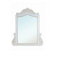 Зеркало Bellezza Аврора 115 см белое, массив дуба