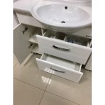 Тумба под умывальник Bellezza Балтика 90 см левая или правая напольная с 2 ящиками бежевая