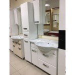 Тумба под умывальник Bellezza Балтика 90 см левая или правая напольная с 2 ящиками бежевая