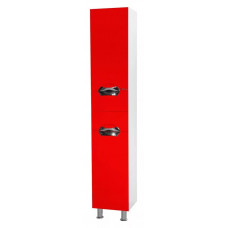 Шкаф-пенал Bellezza Белла Люкс 35 см левый или правый с 2 ящиками с бельевой корзиной красный