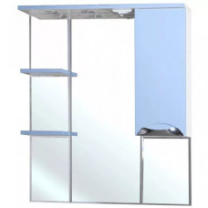 Зеркало-шкаф Bellezza Белла Люкс 85 см левый или правый голубой