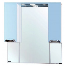 Зеркало-шкаф Bellezza Белла Люкс 105 см голубой