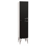 Шкаф-пенал Bellezza Эстель 40 см левый или правый подвесной черный