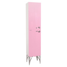 Шкаф-пенал Bellezza Эстель 40 см левый или правый подвесной розовый