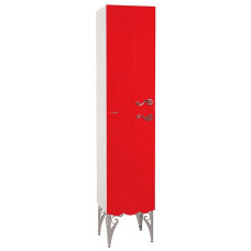 Шкаф-пенал Bellezza Эстель 40 см левый или правый подвесной красный