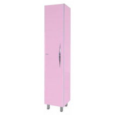 Шкаф-пенал Bellezza Глория Гласс 35 см левый или правый розовый