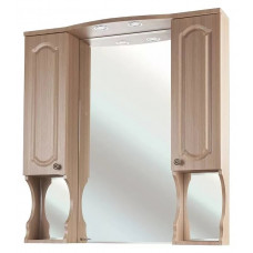 Зеркало-шкаф Bellezza Камелия 105 см светлый лен