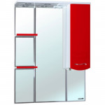 Зеркало-шкаф Bellezza Мари 75 см левый или правый красный