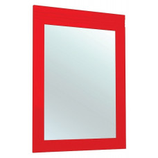 Зеркало Bellezza Мираж 80 см красное