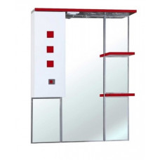 Зеркало-шкаф Bellezza Натали 80 см левый или правый красный-белый