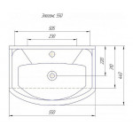 Раковина Rosa Элеганс 55