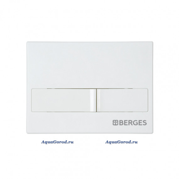 Кнопка Berges для инсталляции NOVUM L1 двухрежимная белая 040011