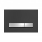 Система инсталляции для унитазов Berges Atom Line 410 кнопка черный Soft Touch/хром 040342