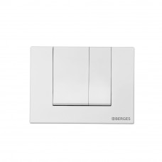 Кнопка Berges для инсталляции NOVUM S4 двухрежимная белый Soft Touch 040044
