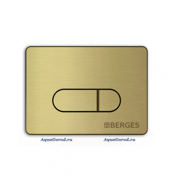 Кнопка Berges для инсталляции NOVUM D8 двухрежимная бронза 040038