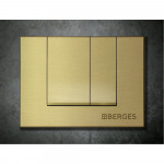 Кнопка Berges для инсталляции NOVUM S8 двухрежимная бронза 040048
