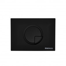 Кнопка Berges для инсталляции NOVUM R5 двухрежимная черный Soft Touch 040025
