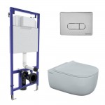 Инсталляция Berges Novum525 с унитазом EGO XL безободковым, кнопка D3 хром глянец, быстросъемное сиденье дюропласт 043201 Инсталляция Berges Novum525 с унитазом EGO XL безободковым, кнопка D3 хром глянец, быстросъемное сиденье дюропласт 043201