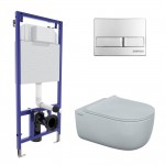 Инсталляция Berges Novum525 с унитазом EGO XL безободковым, кнопка L3 хром глянец, быстросъемное сиденье дюропласт 043203 Инсталляция Berges Novum525 с унитазом EGO XL безободковым, кнопка L3 хром глянец, быстросъемное сиденье дюропласт 043203