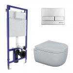 Инсталляция Berges Novum525 с унитазом EGO безободковым, кнопка L3 хром глянец, быстросъемное сиденье дюропласт 043231 Инсталляция Berges Novum525 с унитазом EGO безободковым, кнопка L3 хром глянец, быстросъемное сиденье дюропласт 043231