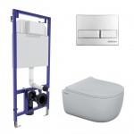 Инсталляция Berges Novum525 с унитазом EGO безободковым, кнопка L3 хром глянец, быстросъемное сиденье дюропласт 047213 Инсталляция Berges Novum525 с унитазом EGO безободковым, кнопка L3 хром глянец, быстросъемное сиденье дюропласт 047213