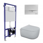 Инсталляция Berges Novum525 с унитазом EGO безободковым, кнопка F3 хром глянец, быстросъемное сиденье дюропласт 047253 Инсталляция Berges Novum525 с унитазом EGO безободковым, кнопка F3 хром глянец, быстросъемное сиденье дюропласт 047253