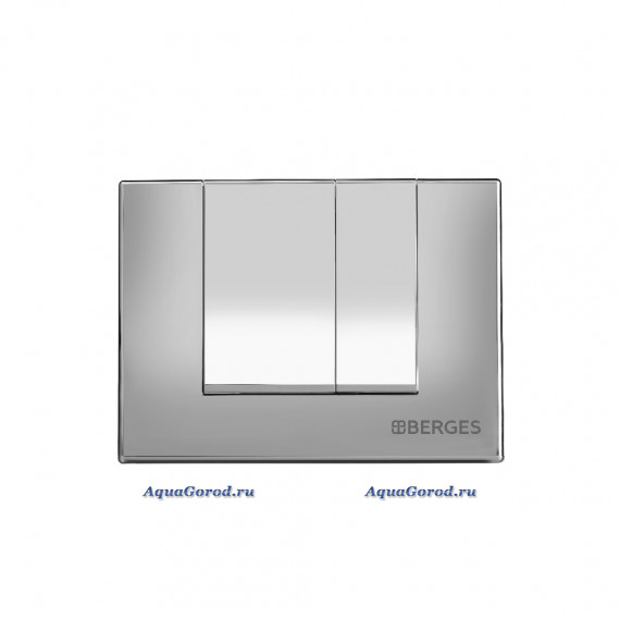 Кнопка Berges для инсталляции NOVUM S3 двухрежимная хром глянец 040043
