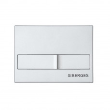 Кнопка Berges для инсталляции NOVUM L2 двухрежимная матовый хром 040012