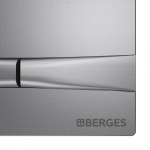 Кнопка Berges для инсталляции NOVUM F2 двухрежимная матовый хром 040052
