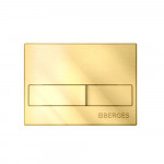 Кнопка Berges для инсталляции NOVUM L9 двухрежимная золото глянец 040019