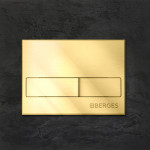 Кнопка Berges для инсталляции NOVUM L9 двухрежимная золото глянец 040019