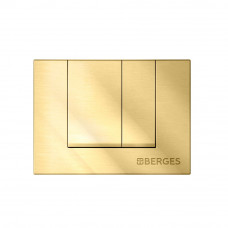 Кнопка Berges для инсталляции NOVUM S9 двухрежимная золото глянец 040049