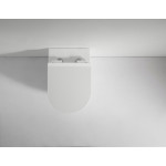 Унитаз приставной beWash ALDO безободковый с сиденьем микролифт белый глянец BKFSR001565