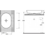 Раковина накладная beWash BOGEN овальная чёрный 88601080