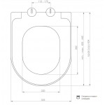 Крышка с сиденьем Bocchi A0302-001 с микролифтом, глянцевая белая