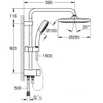 Душевая стойка Grohe Tempesta Cosmopolitan System 250 26675000