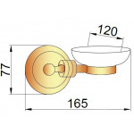 Мыльница Boheme Hermitage Gold 10352