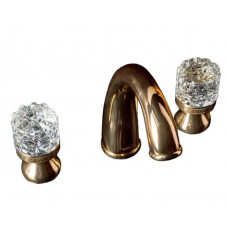 Смеситель Boheme Crystal встраиваемый для раковины на 3 отверстия 297-CRST золото Смеситель Boheme Crystal встраиваемый для раковины на 3 отверстия 297-CRST золото