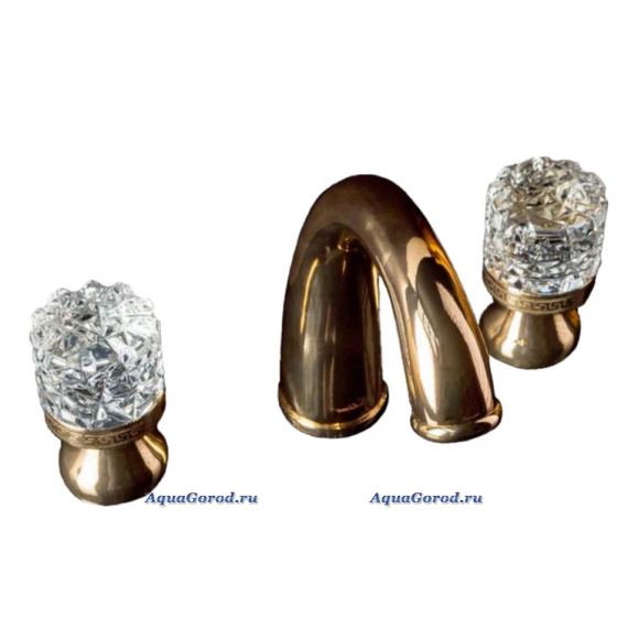 Смеситель Boheme Crystal встраиваемый для раковины на 3 отверстия 297-CRST Смеситель Boheme Crystal встраиваемый для раковины на 3 отверстия 297-CRST